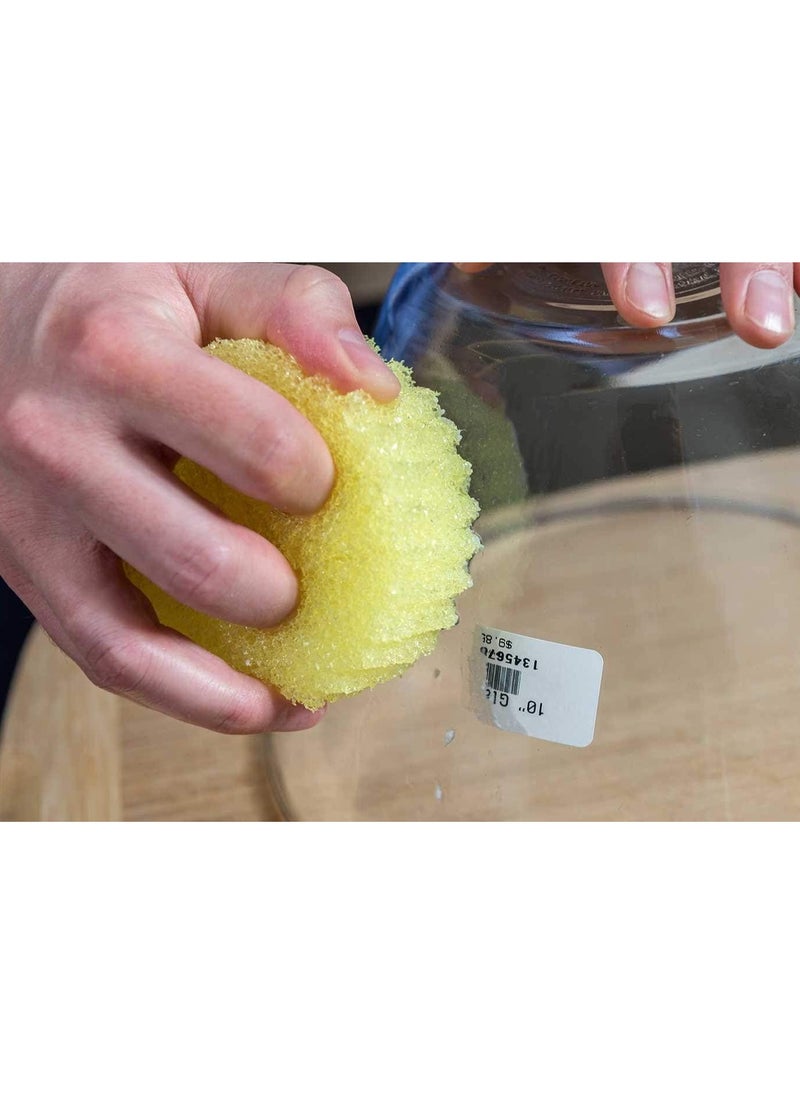Scrub Daddy - Scrub Daddy Original Smiley Scouring Sponge, Anti-Scratch Washable Reusable Antibacterial Sponges, Flextexture, Dish Sponge for Household, Kitchen and Bathroom, Yellow, 2 Count - Image 1