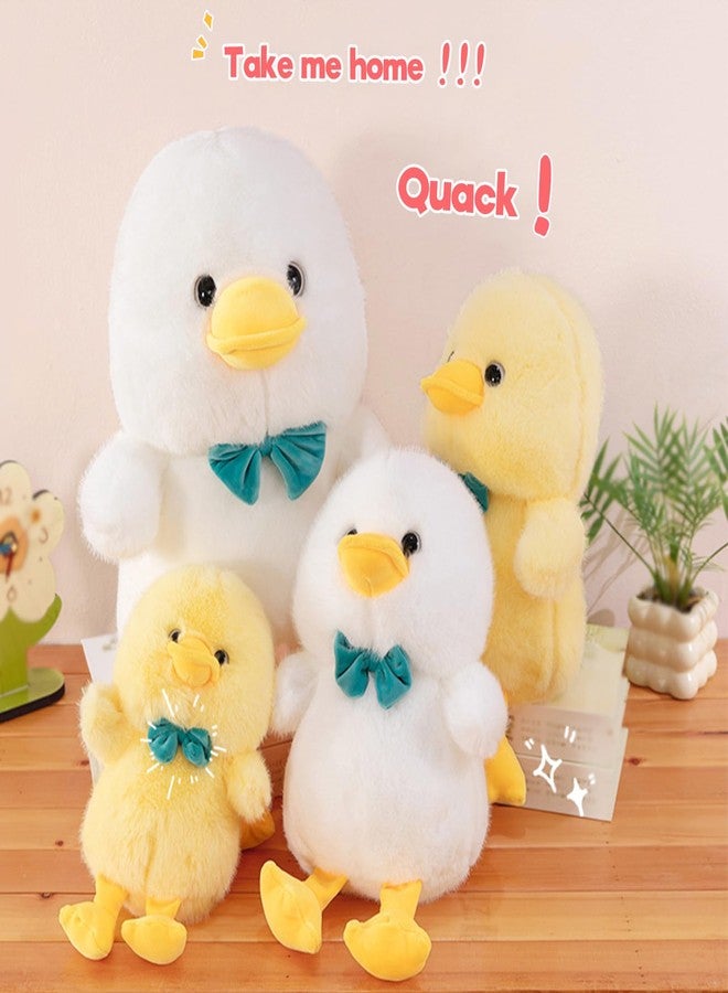 PEACH CAT Duck Stuffed Animal with Bow 9" Cute Duck Plush Soft Plushies Toys Gifts for Kids Yellow - Image 3