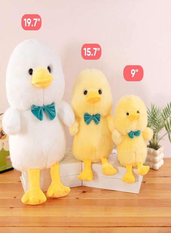 PEACH CAT Duck Stuffed Animal with Bow 9" Cute Duck Plush Soft Plushies Toys Gifts for Kids Yellow - Image 5