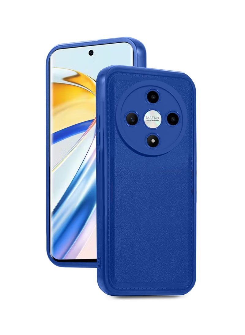 Wtech Liquid Silicone Ultra Thin TPU Phone Case Cover For Honor X9b 5G 2023 Navy Blue - Image 1