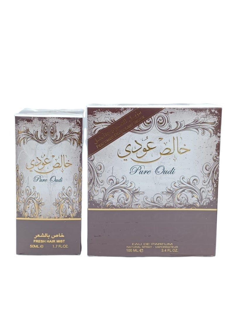 Lattafa Pure Oudi Perfume and Hair Mist  - Image 1