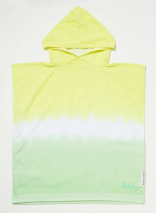 SUNNY LIFE Terry Beach Hooded Towel Sea Seeker Dip Dye