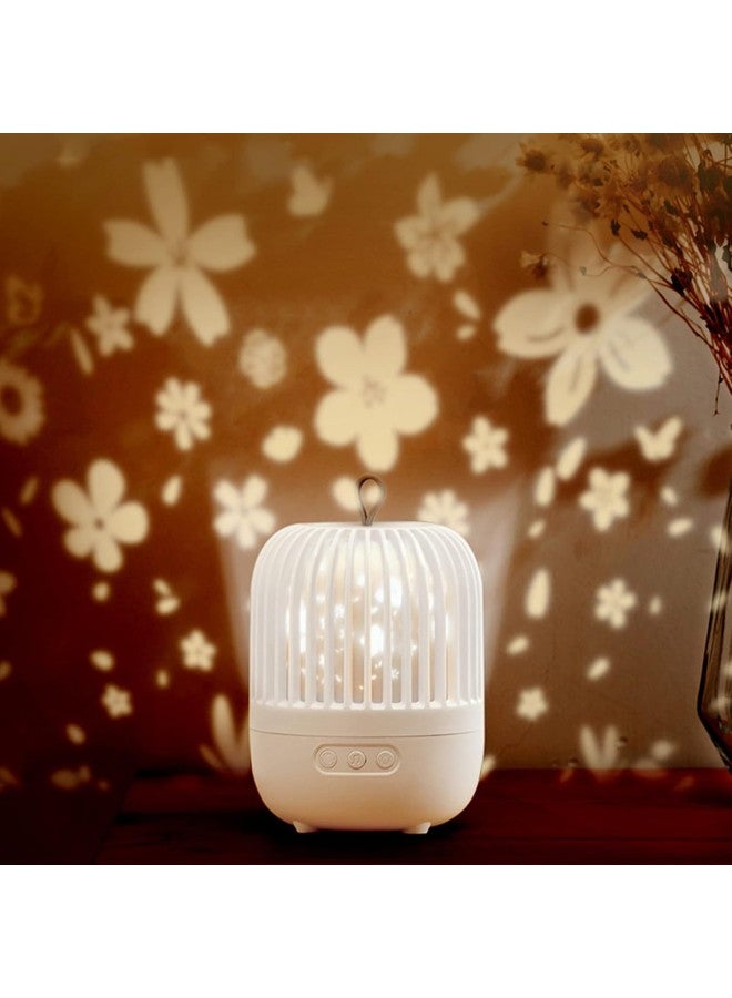 klarako Star LED Projector Lamp USB Charging Rotatable Music Projection Light for Kids Gift 6 pcs Pattern Film - Image 1