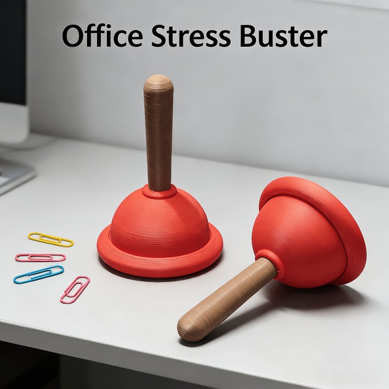 Toilet Clicker Presser Mini 3D Printed Anxiety Relief Button Toy For Desk Car Prank Gift - Image 1