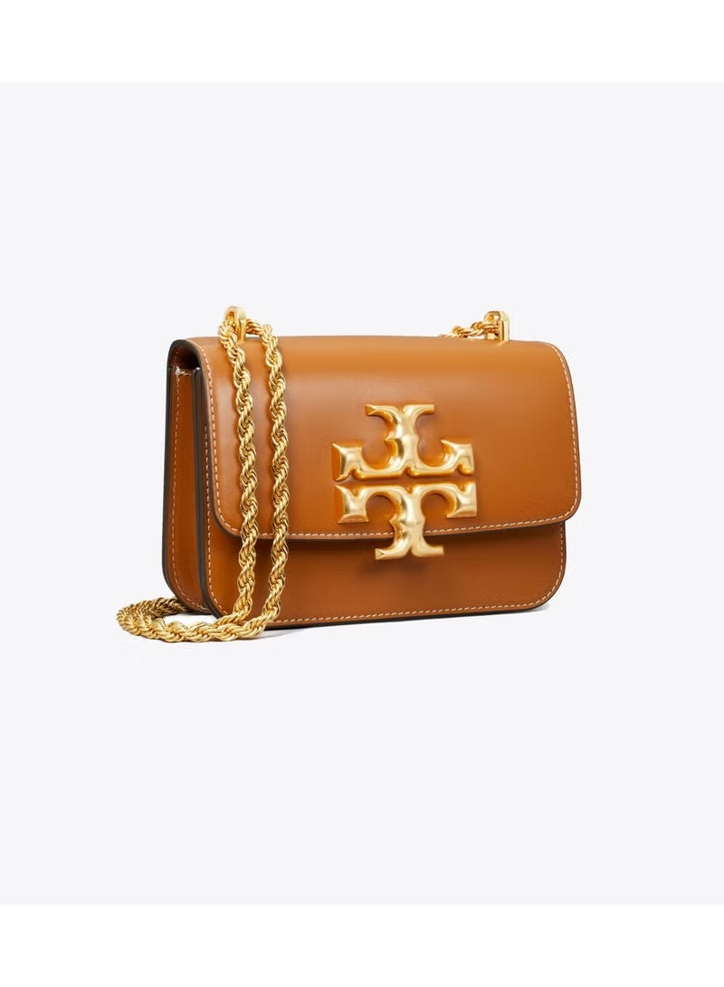Burch Tory Burch Small Eleanor Leather Shoulder Bag, Women's Cross Body Bag, Women's Tote Bag, Women's Hand Bag, Women's Shoulder Bag, Women's Travel Bag, Light-Brown-19cm - Image 3