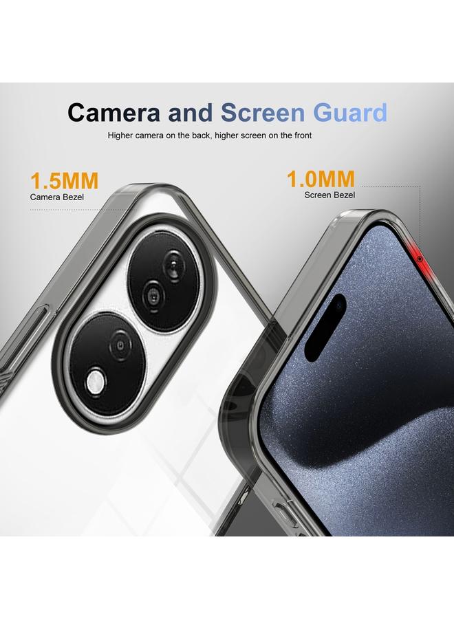 زبون جراب لهاتف Honor X7b، جراب هاتف هجين من مادة TPU من الأكريليك الشفاف المقاوم للانزلاق - Image 2