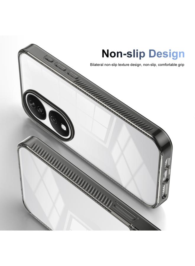 زبون جراب لهاتف Honor X7b، جراب هاتف هجين من مادة TPU من الأكريليك الشفاف المقاوم للانزلاق - Image 4