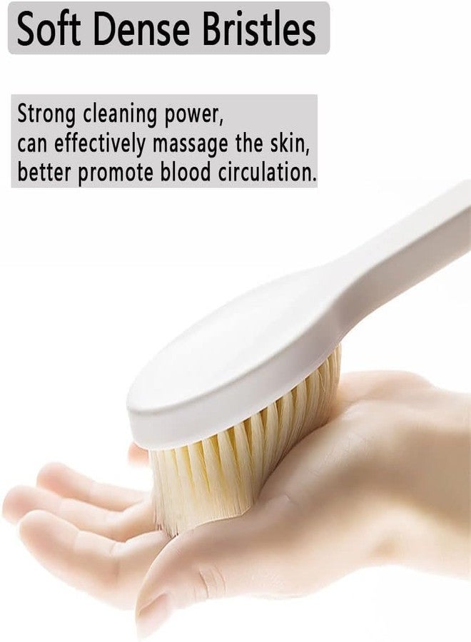KRUPAVI Premium Soft Silicone Back Scrubber Shower Bath Body Brush with Long Handle, Bathroom Cleansing Accessories & Body Scrub For Skin Exfoliation and Massage, Soft Bristles (1Pcs, Multi-Color) - Image 3