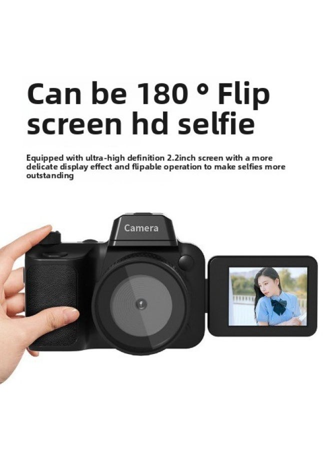 Generic E-commerce Hot-selling High-definition 50.0million Slr Digital Camera Entry-level Retro Photography Old-fashioned Slr Card Machine-Body Color:Black  - Image 5