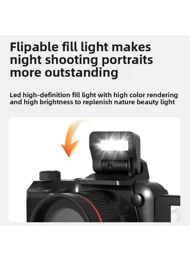 Generic E-commerce Hot-selling High-definition 50.0million Slr Digital Camera Entry-level Retro Photography Old-fashioned Slr Card Machine-Body Color:Black  - Image 3
