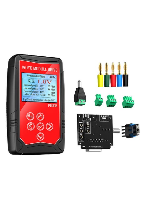 WOYO PL006 Module Drive Automobile 12 V Vehicle Injectors Car Fault Detect Drive Simulator Solenoid Valves Stepper Motor Auto Signal Simulator Ignition Coil Tester with 4.5inch LCD Screen