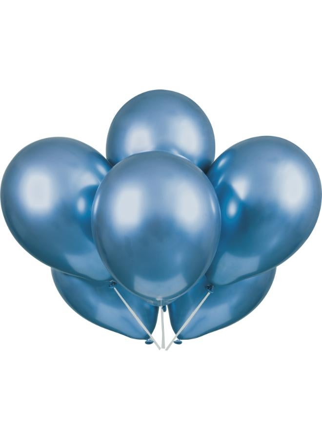 Unique Platinum Latex Balloon Blue - Image 1