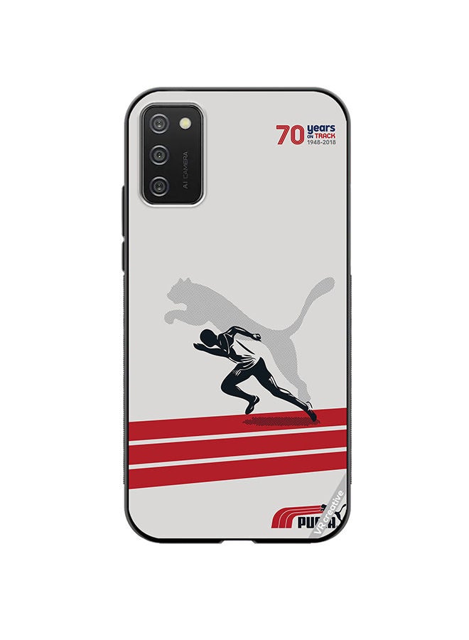 VR CREATIVE Protective Case Cover For Samsung Galaxy A03s Puma Runner Design Multicolour - Image 1