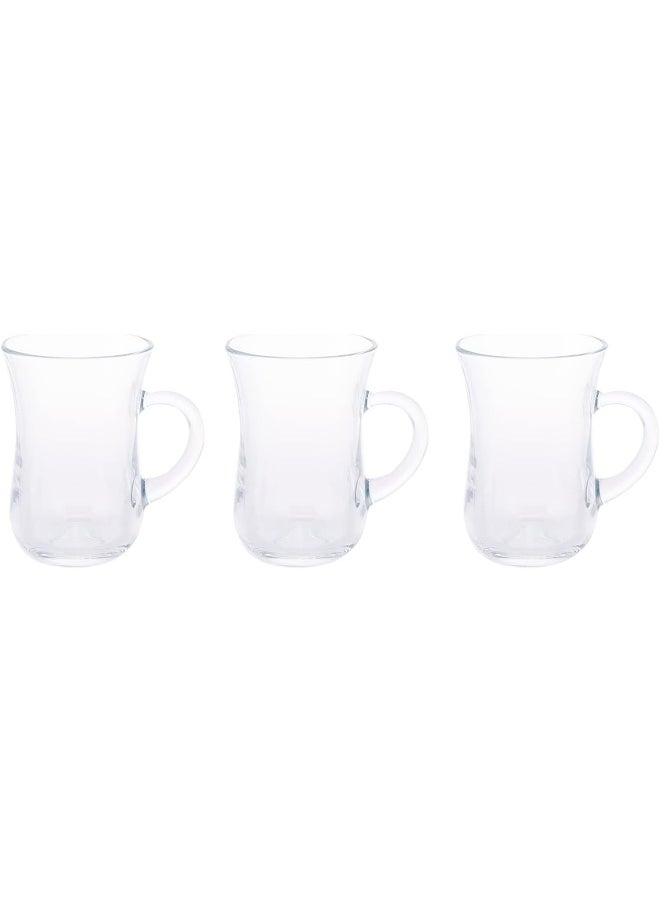 AKDC AKDC Pasabahce 3Pcs Mug L(7CM) XW(7CM) XH(10CM) Transparent  - Image 1