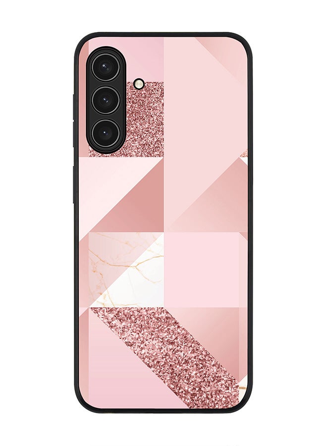 Stylizedd For Samsung Galaxy A26 5G Case,Slim fit Camera Protection, Shockproof Thin Phone cover  - Marble Pink Geometric - Image 1