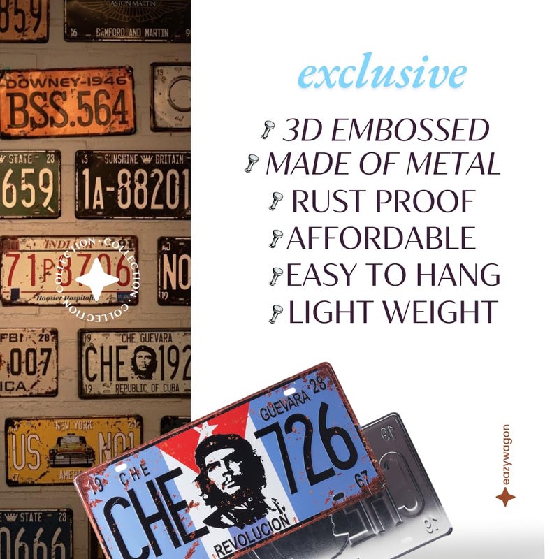 EAZYWAGON "REstroom Signage" Vintage Retro Metal Signs - License Wall Plate, Car Tag - Ideal for Cafe, Restaurant, Shop, Home, Hotel, Club, Office, Living Area - Design Plaque - Image 4