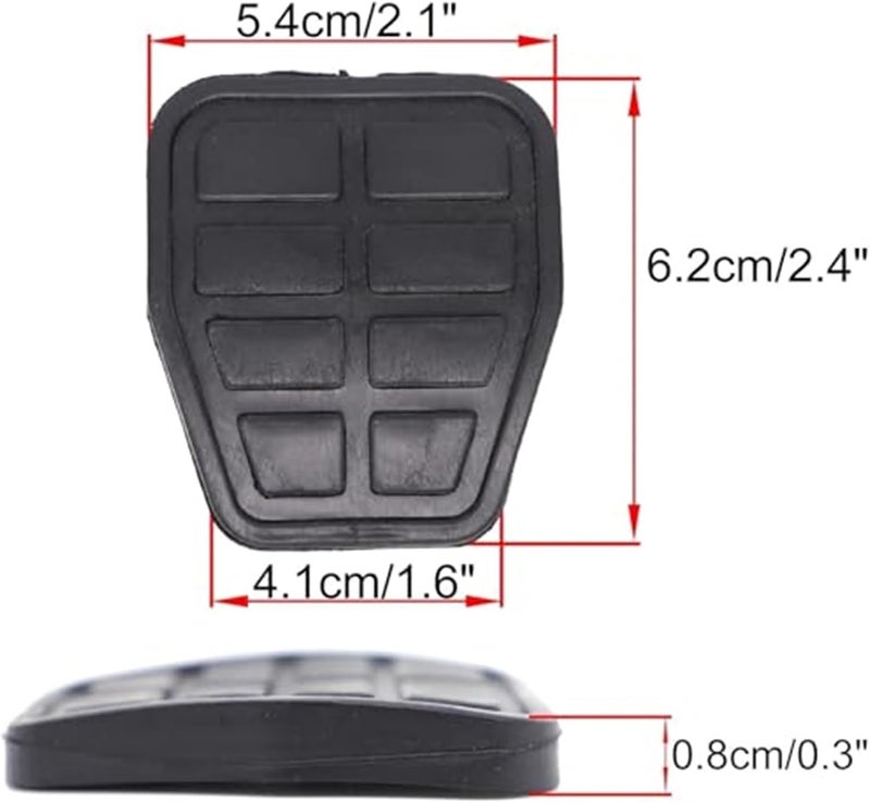 Vuzmode Rubber Brake Clutch Foot Pedal Pad for VW Lupo - Image 2