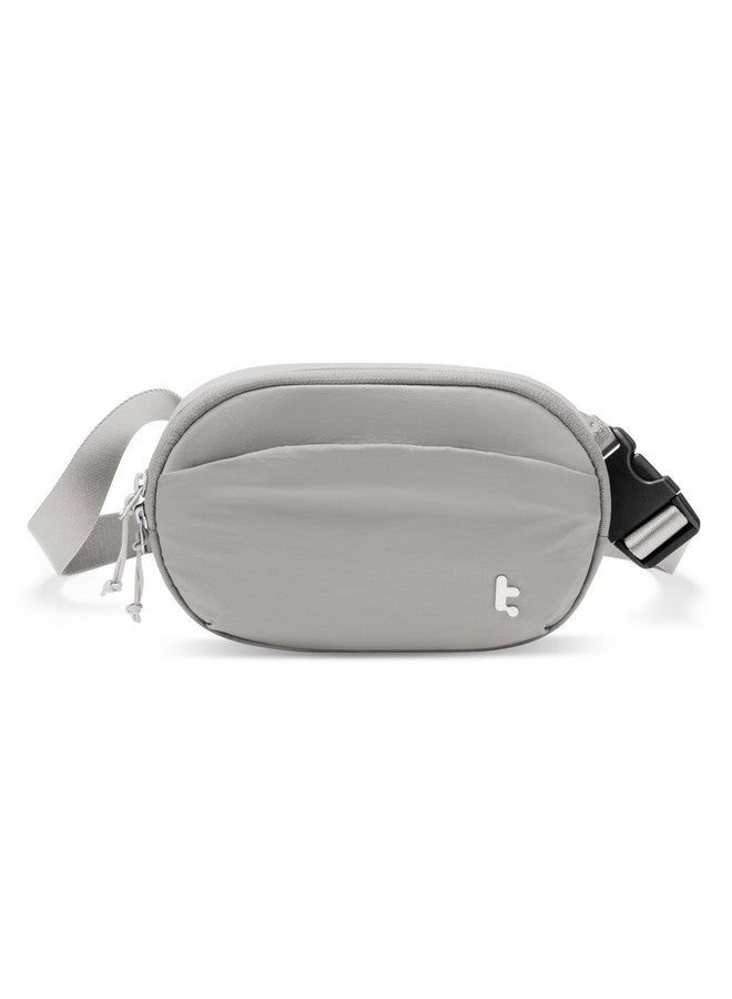 tomtoc Belt Bag with RFID Blocking, 1.5L Cross Body Fanny Pack for Women Men, Sling Waist Bags with Adjustable Strap for Travel Walk, Gray, 1.5L - Image 1