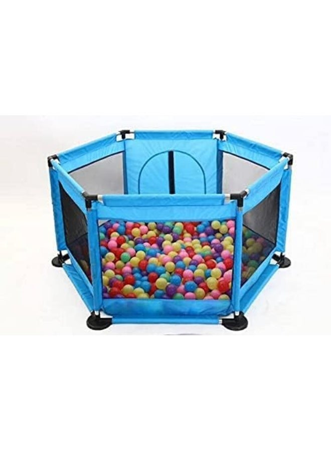 SUPAAR Baby Foldable playyard new Playpen with Basketball Hoop & Bracket and Children's Safety Fence, Indoor Baby Game Playpen Crawling Toys House, Infant Shatter-Resistant Fence  - Image 3