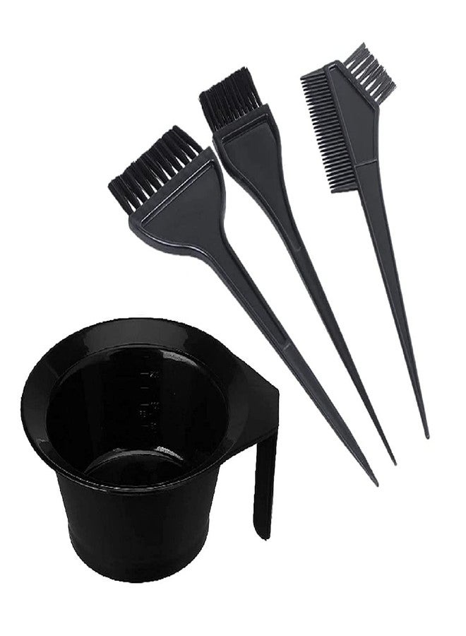 SQUICKLE 4pcs Hair Coloring Dye Brushes & Comb with Mixing Bowl Kit for Salon Or Home Use, Hair Coloring Dye Brush Comb with Mixing Bowl for Men and Women - Image 4