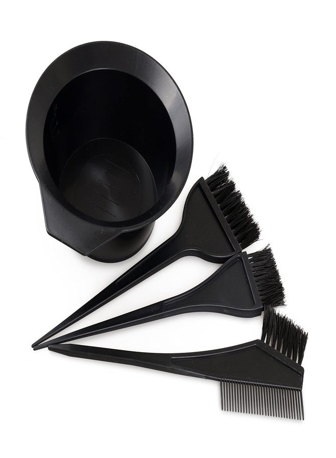 SQUICKLE 4pcs Hair Coloring Dye Brushes & Comb with Mixing Bowl Kit for Salon Or Home Use, Hair Coloring Dye Brush Comb with Mixing Bowl for Men and Women - Image 1