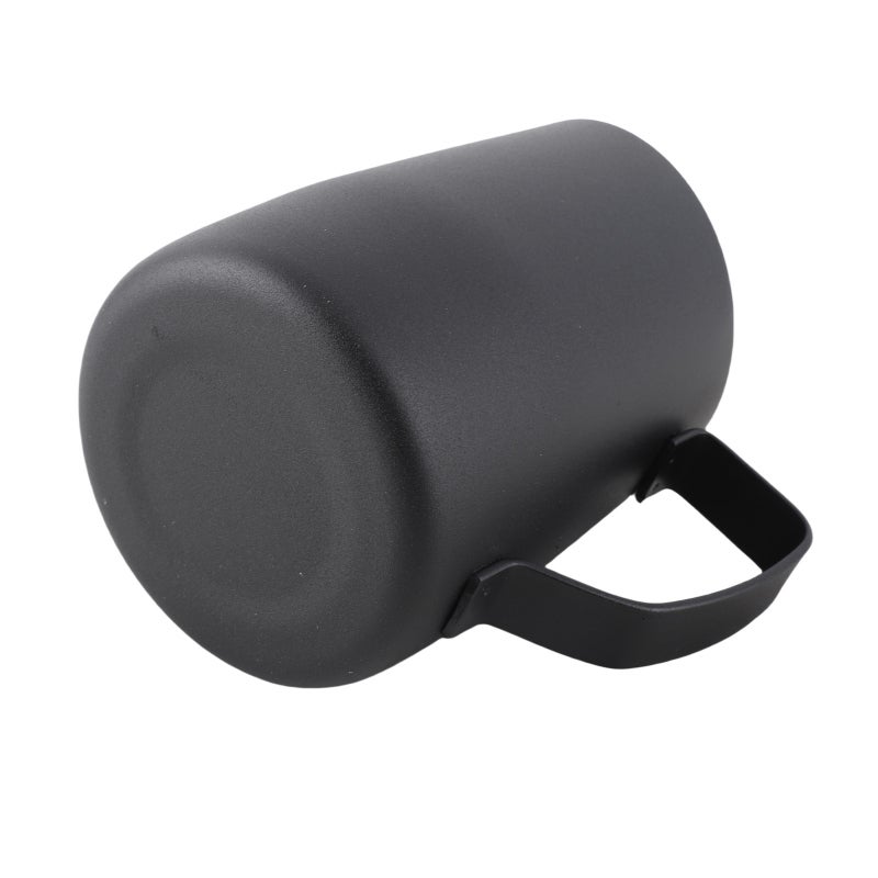 Stainless Steel Coffee Pitcher: Black Non-stick Coating - Easy To Clean Durable Liquid Measuring Pitcher for Coffee Enthusiasts, Kitchen Counter-top, Hot Cold Beverages - Image 1