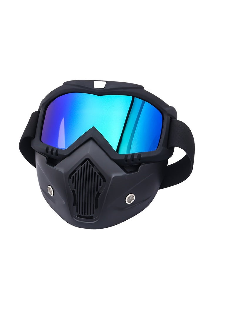 General Motorcycle Goggles Mask Recyclable TPU Motorcycle Goggles Mask Windproof Motorcycle Goggles Helmet Mask for Motorcycle Cross Country MX Off-Road Motorcycle Mountain Bike Four Wheel ATV Snow Sports  - Image 1