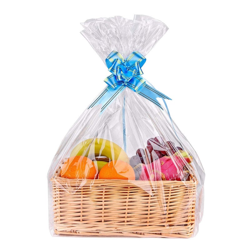 Awpeye Clear Basket Bags 20Pack Large Cellophane Gift Bags for Baskets Cellophane Wrap for Gift 2 Mil Thick (24"x30") - Image 4