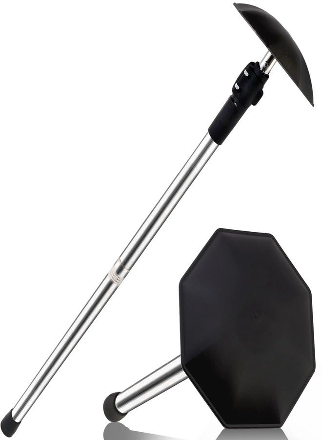 Greeily Golf Travel Bag Support Pole, 33"-60" Golf Travel Bag Support Rod Telescopic Adjustable Airlines Stiff Arm Club Protector Stainless Steel Pole (Black Cover) - Image 1