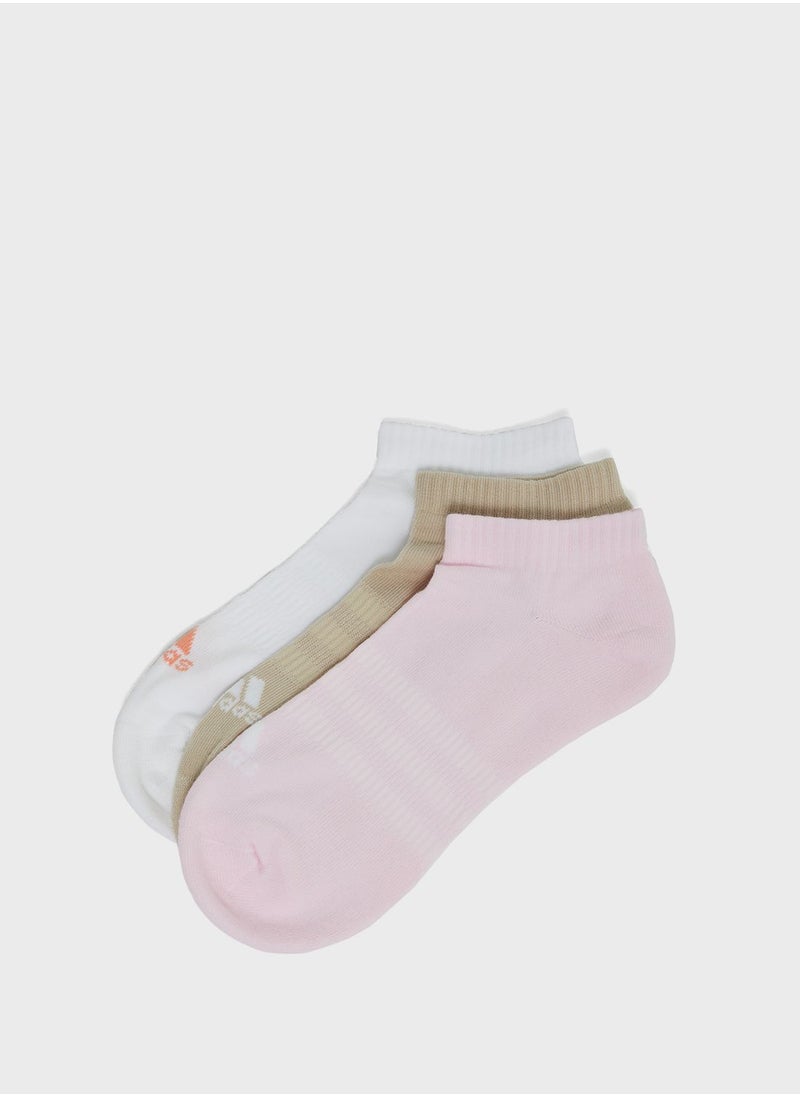 Adidas - 3 Pack Cushioned Sportswear Low Cut Socks - Image 1