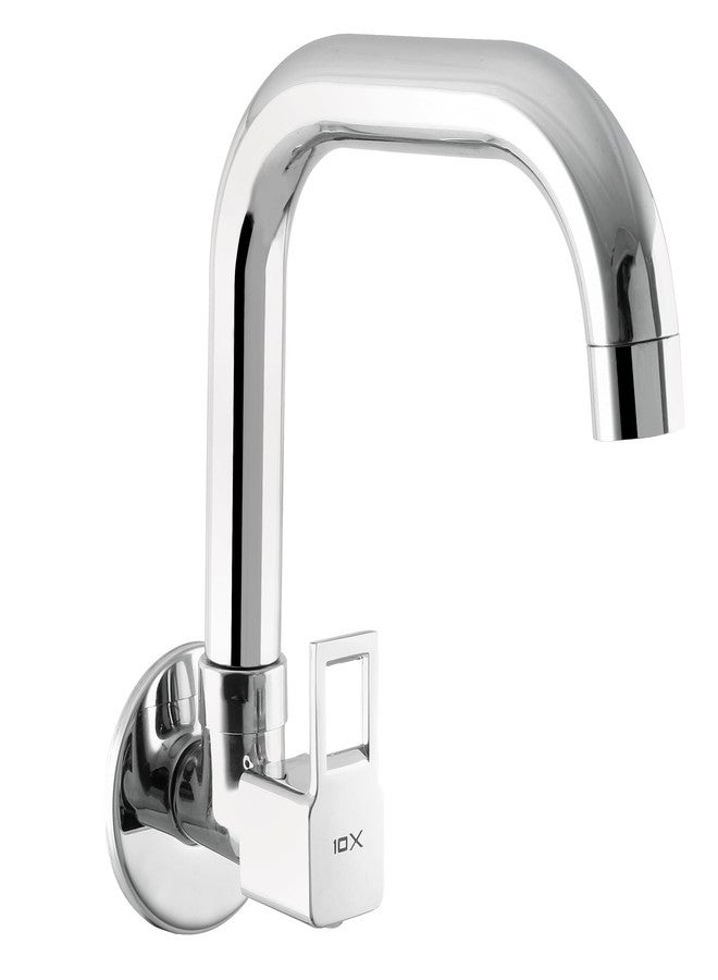 10X Brass Kitchen Sink Tap STT-98779 Wall Mount (Round) - Image 1
