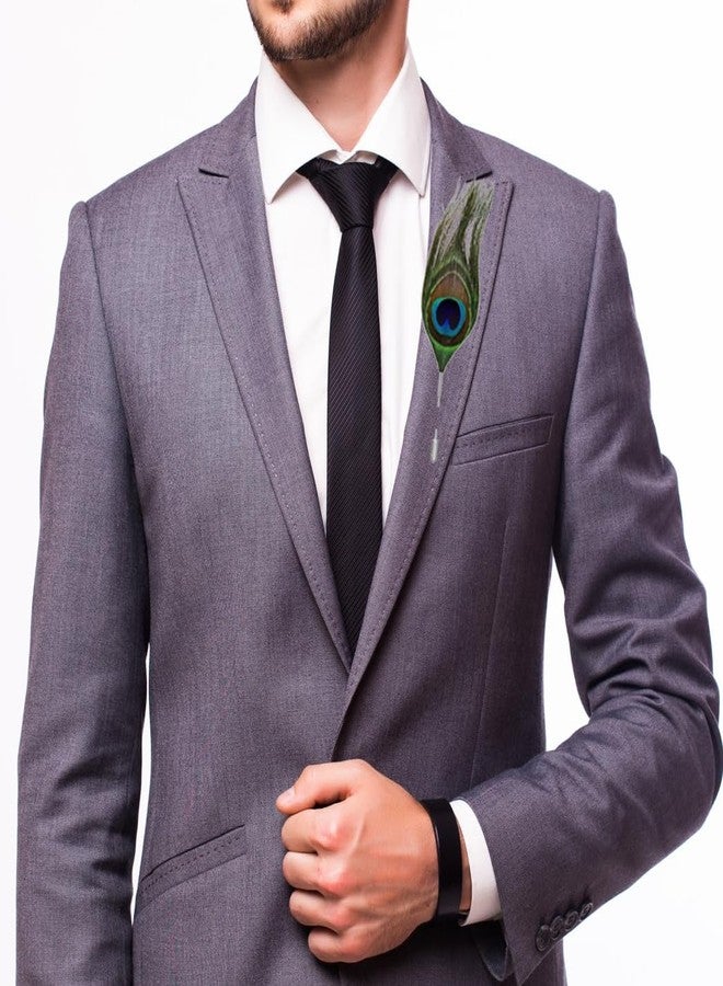 Sorellaz Unisex Peacock Feather Lapel Pin Brooch: SR/FAJEWLK21-L175 - Image 4