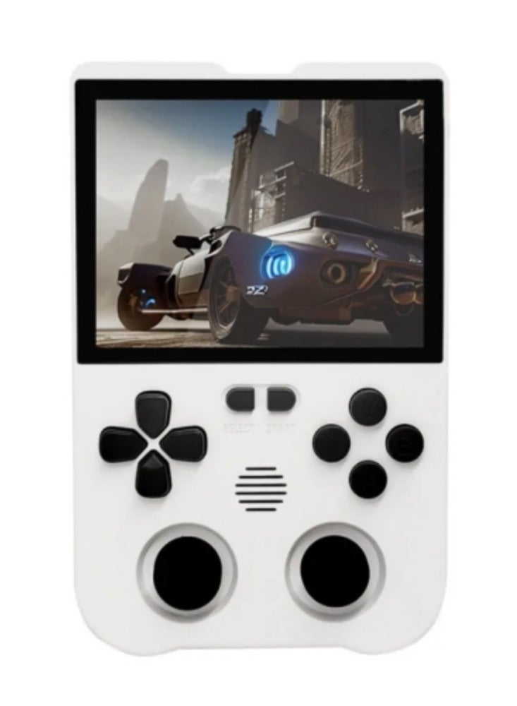 XU10 Retro Handheld Game Consoles, 3.5 inch IPS Screen, XU10 with a 64G Card Pre-Loaded 8000 Games, Support 20+ Kinds of Games Formats, with 3000 mAh Battery Life 6-8 Hours (White)  - Image 1