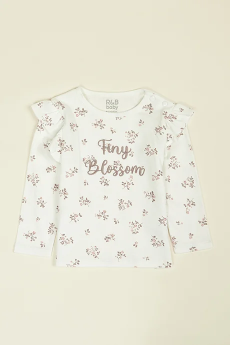 R&b Printed T-Shirt and Leggings Set with Headband