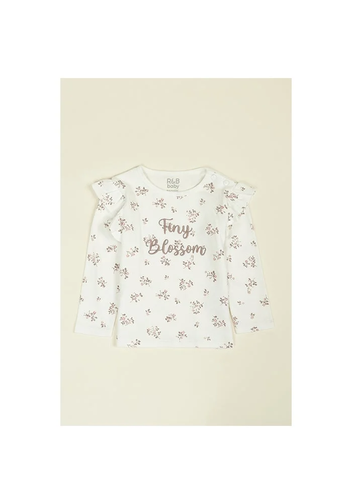 أر أند بي Printed T-Shirt and Leggings Set with Headband