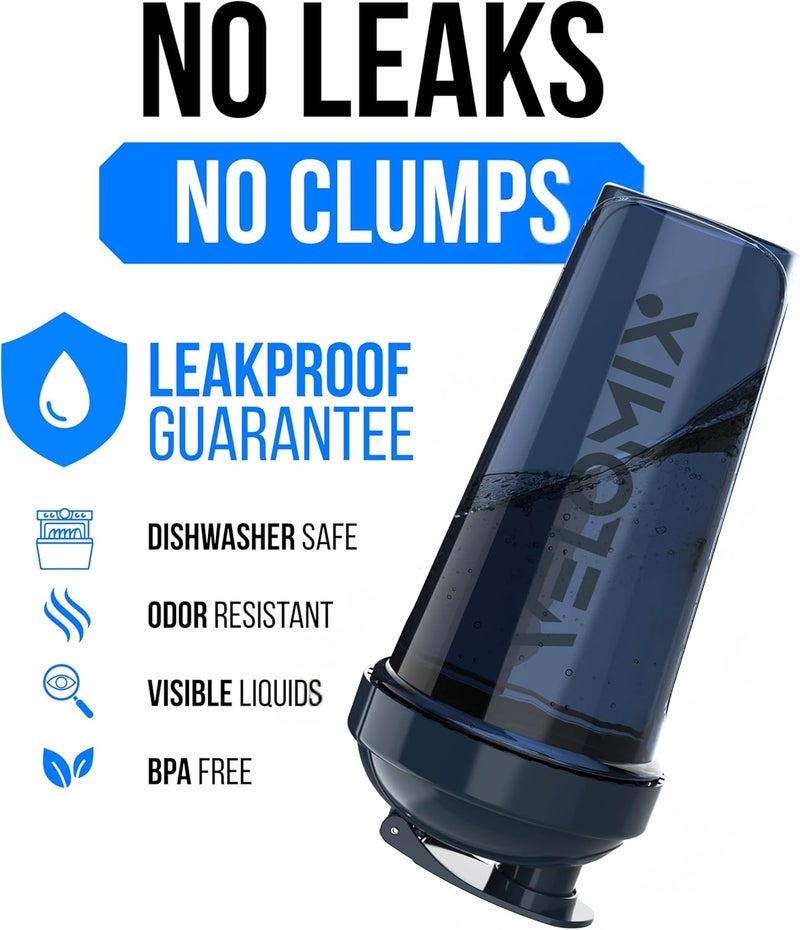 VELOMIX -4 PACK- 28 oz Shaker Cups for Protein Shakes - 4x Wire Whisk | Leak Proof Protein Shaker Bottles for Protein Mixes | Protein Shaker Bottle Pack | Mixer for Protein Shakes - Image 3