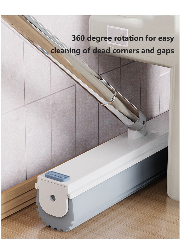 Sponge Mop and Buckets Sets, Floor Mops with 1pcs Super High Absorption Sponge Heads, 130cm Extendable Handle Lazy Mop Bucket for Laminate, Tile, Hardwood Floor Cleaning
