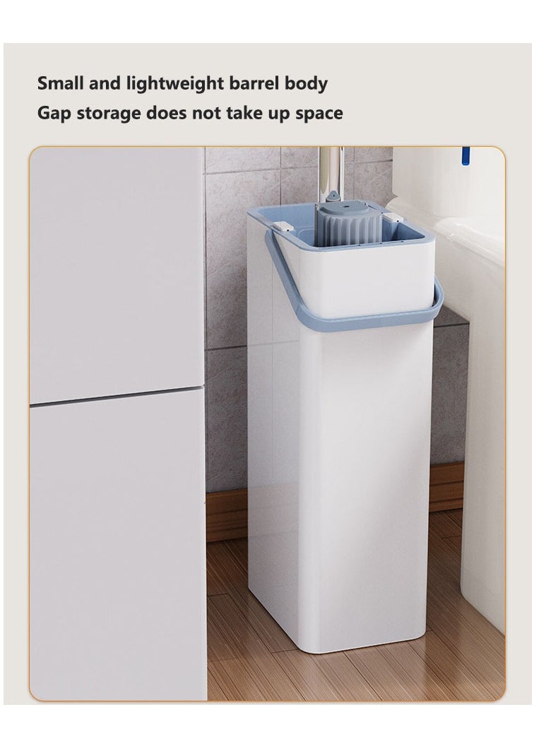 Sponge Mop and Buckets Sets, Floor Mops with 1pcs Super High Absorption Sponge Heads, 130cm Extendable Handle Lazy Mop Bucket for Laminate, Tile, Hardwood Floor Cleaning