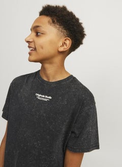 Jack & Jones Junior Kids Jorvesterbro Wash Crew Neck T-Shirt  - Image 3