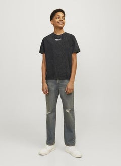 Jack & Jones Junior Kids Jorvesterbro Wash Crew Neck T-Shirt  - Image 4