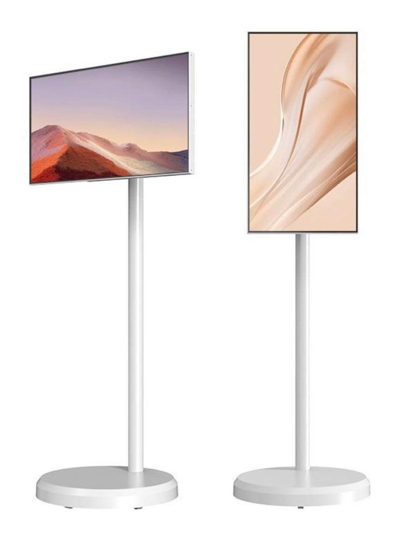 32-Inch Smart Display | Portable Rotating Mobile TV | 360° Rotatable Screen Home Entertainment Center  - Image 3