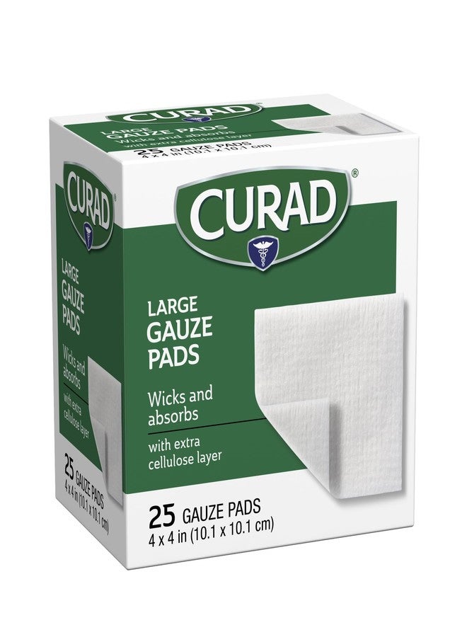 Curad Pro-Gauze Sterile Pads, 4" x, 4", 25 Count (Packaging May Vary) - Image 4