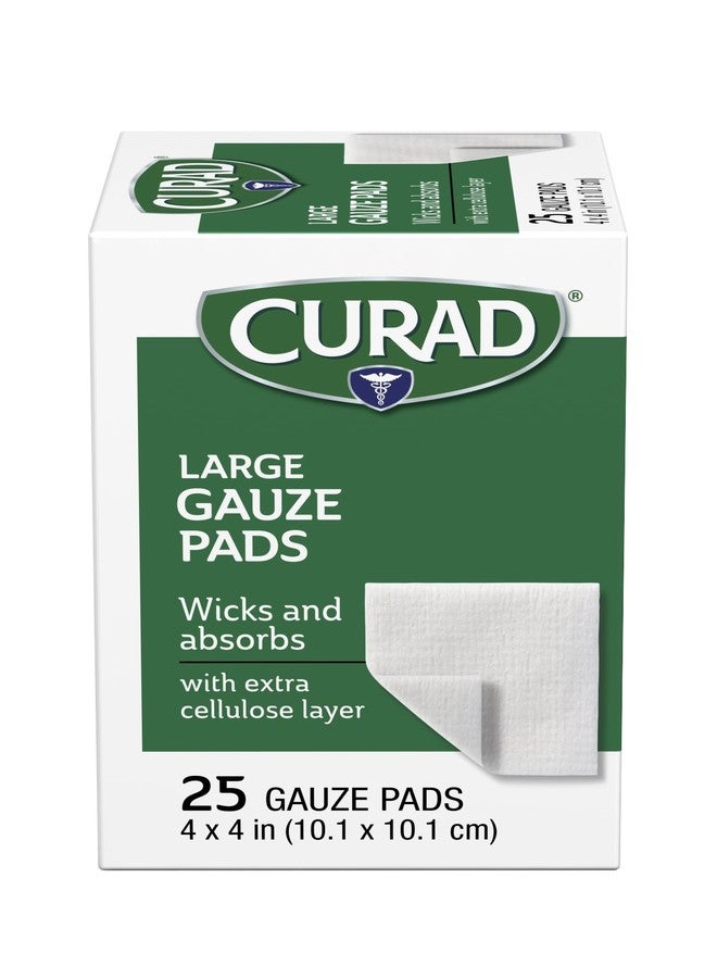 Curad Pro-Gauze Sterile Pads, 4" x, 4", 25 Count (Packaging May Vary) - Image 3