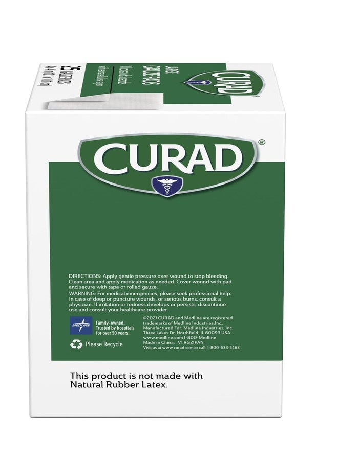 Curad Pro-Gauze Sterile Pads, 4" x, 4", 25 Count (Packaging May Vary) - Image 2