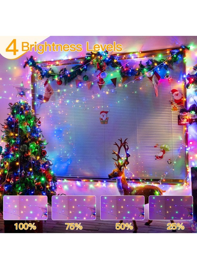 Ollny Christmas Lights Outdoor 400Led 131Ft, Multicolor Fairy Lights With Remote 3 Timer, Plug In 8 Modes String Lights For Bedroom Indoor Outside House Party Xmas Decorations - Image 5