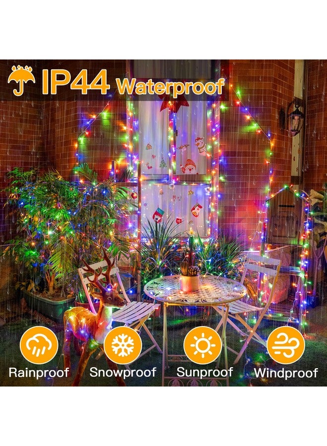Ollny Christmas Lights Outdoor 400Led 131Ft, Multicolor Fairy Lights With Remote 3 Timer, Plug In 8 Modes String Lights For Bedroom Indoor Outside House Party Xmas Decorations - Image 4