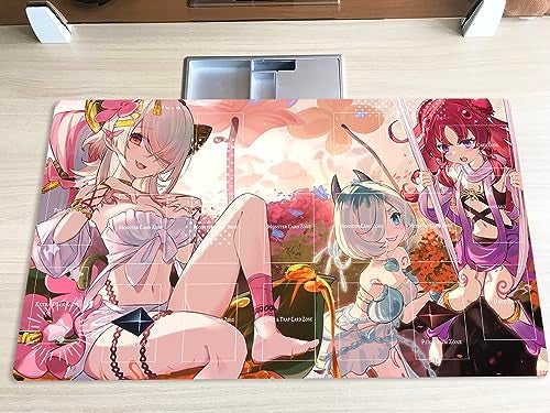 Mlikemat New Mlikemat Playmat Traptrix Girls TCG CCG OCG Trading Card Game Mat with Zones + Free Bag (ZD014-541-A) - Image 2