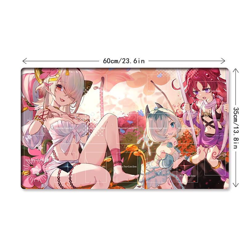 Mlikemat New Mlikemat Playmat Traptrix Girls TCG CCG OCG Trading Card Game Mat with Zones + Free Bag (ZD014-541-A) - Image 5
