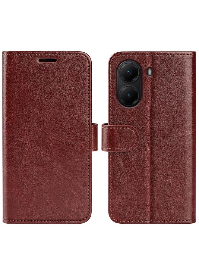 Case For Xiaomi Poco X7 Pro R64 Texture Horizontal Flip Leather Phone Case