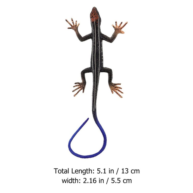NUOBESTY Artificial Lizard Animal Plaything Plastic Simulation Animal Model for Kids Early Education Halloween Party Trick Toy Potted Plant Decoration - Image 4